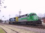 FURX 3034 & CSX 7523 in downtown